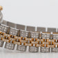 Ladies Rolex DateJust 26mm PAVE DIAMOND 18K Gold Steel JUBILEE Watch