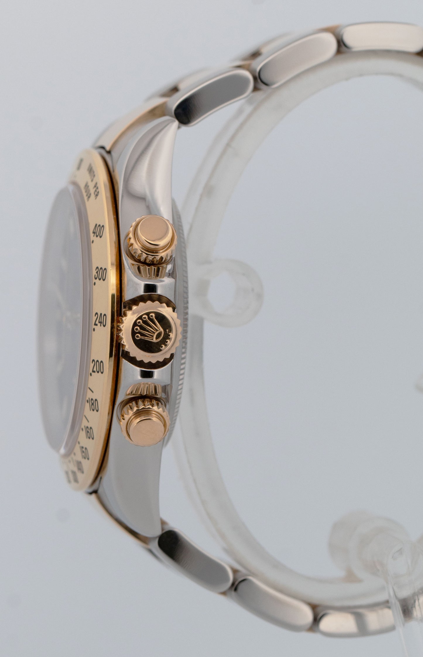 PAPERS Rolex Daytona Cosmograph BLACK 18K Yellow Gold Steel 116523 Watch BOX