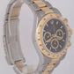 MINT 1996 Rolex Daytona Cosmograph 40mm BLACK Two-Tone ZENITH 18K Watch 16523