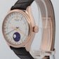 2021 PAPERS Rolex Cellini Moonphase WHITE 18K Everose Gold 39mm 50535 Watch BOX
