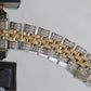 Ladies Rolex DateJust 26mm PAVE DIAMOND 18K Gold Steel JUBILEE Watch