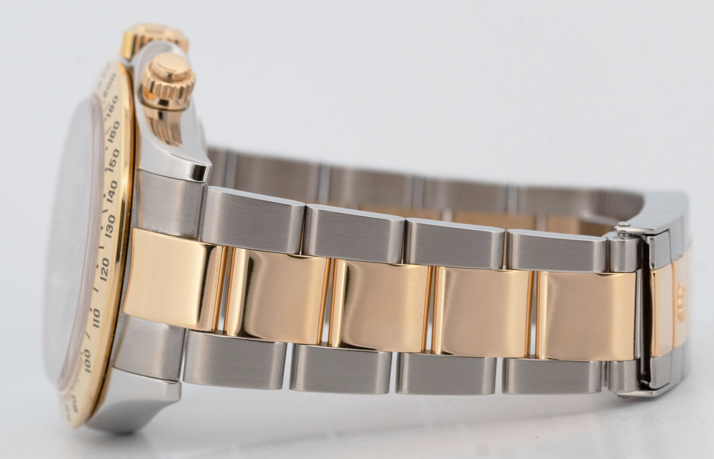 PAPERS Rolex Daytona Cosmograph BLACK 18K Yellow Gold Steel 116523 Watch BOX