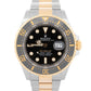 Rolex Sea-Dweller 43mm Two-Tone 18K Yellow Gold Steel Black 126603 Watch BOX