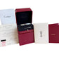 MINT PAPERS Cartier LOVE Bracelet Size 21 Solid 18K White Gold AU 750 BOX