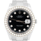 Rolex DateJust II BLACK DIAMOND BEZEL Stainless Steel 41mm Oyster 116334 Watch