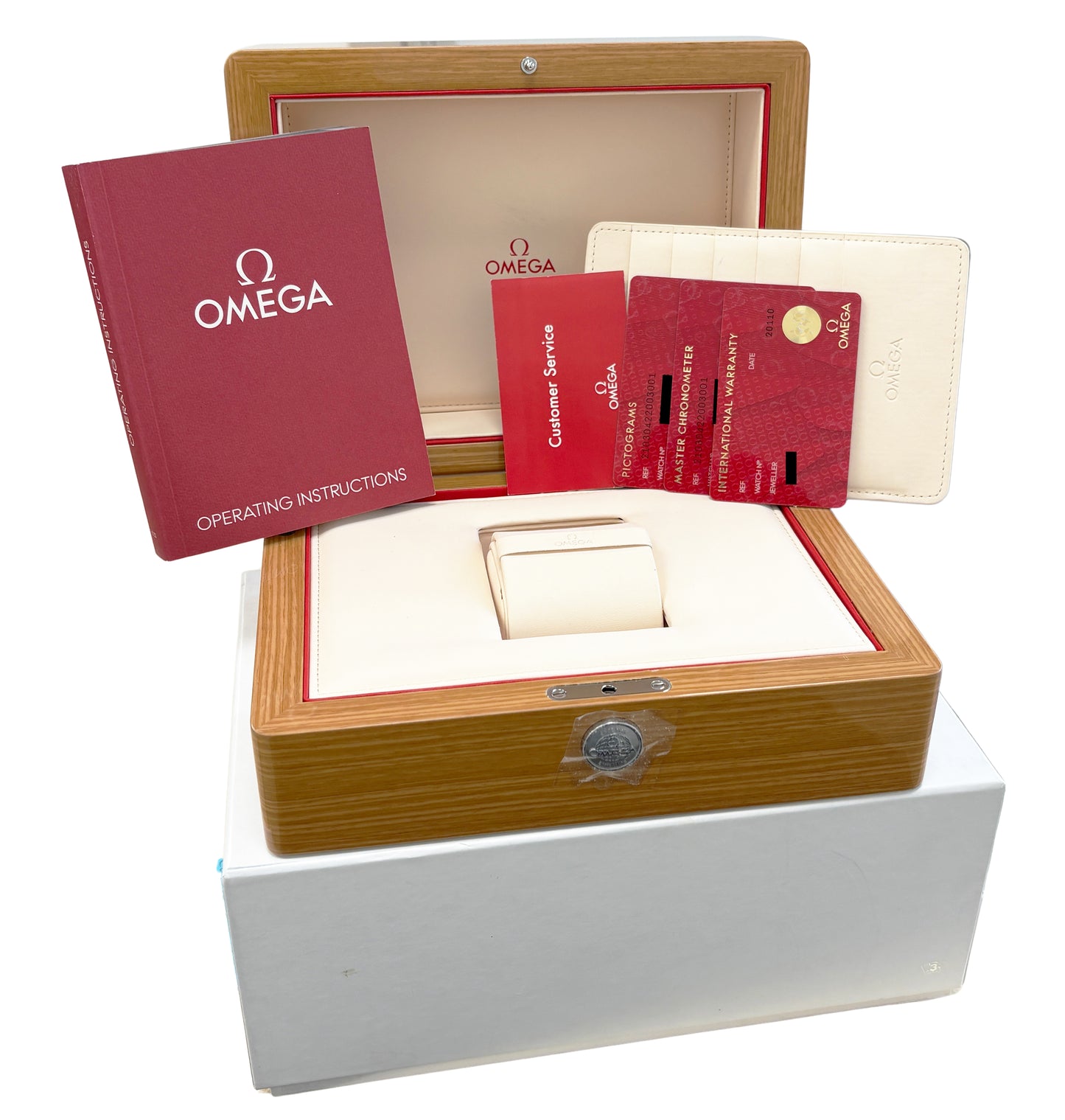 PAPERS Omega Seamaster Diver 42mm BLUE WAVE Date 210.30.42.20.03.001 Watch BOX