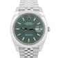PAPERS Rolex DateJust 41 MINT GREEN Stainless JUBILEE 41mm 126300 Watch BOX
