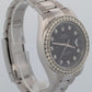 Rolex DateJust II BLACK DIAMOND BEZEL Stainless Steel 41mm Oyster 116334 Watch