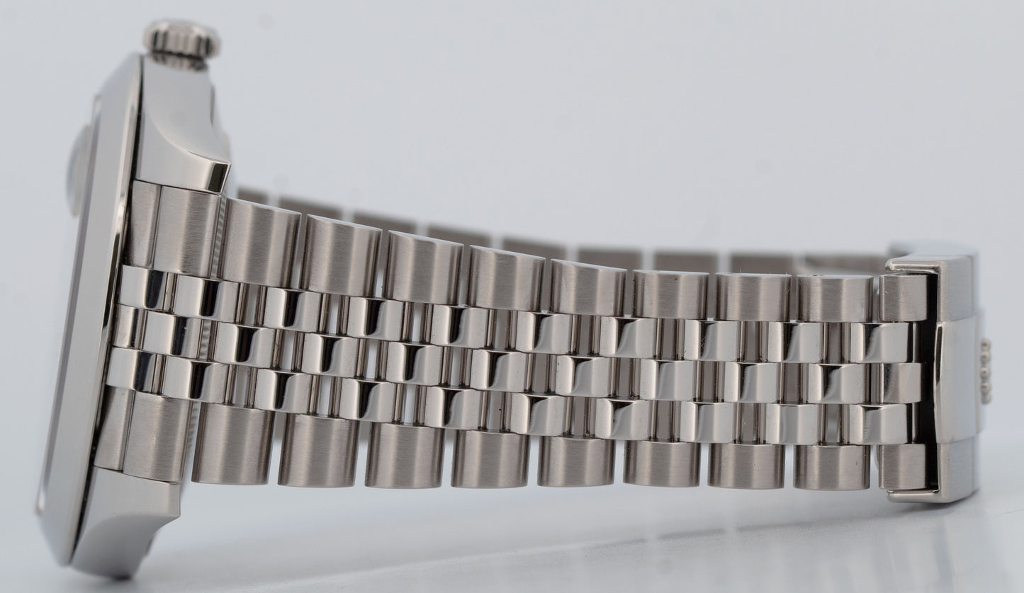 PAPERS Rolex DateJust 41 MINT GREEN Stainless JUBILEE 41mm 126300 Watch BOX