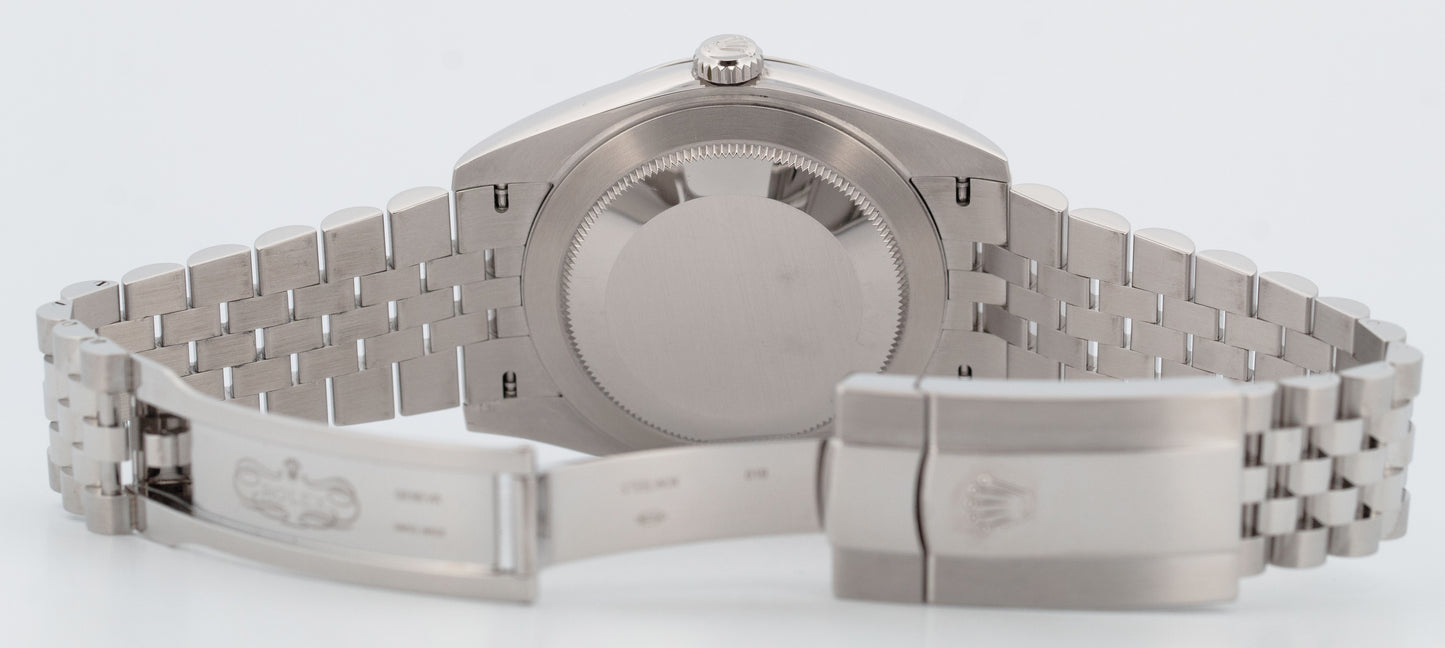 PAPERS Rolex DateJust 41 MINT GREEN Stainless JUBILEE 41mm 126300 Watch BOX