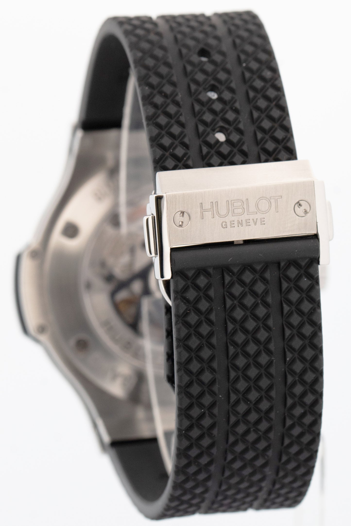 PAPERS Hublot Big Bang BLACK Stainless Steel 44mm Rubber 301.SX.130.RX Watch BOX