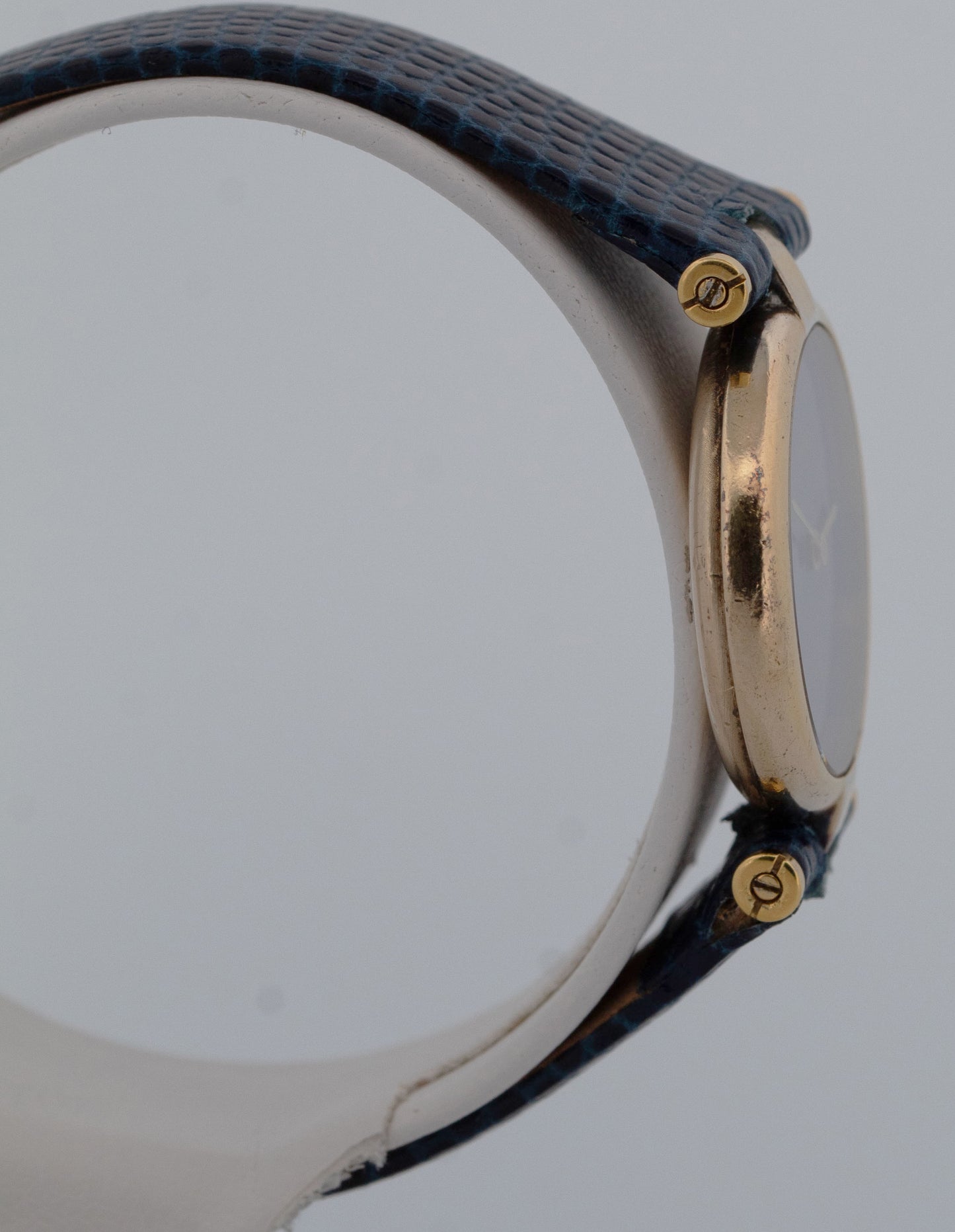 Cartier Vendome Yellow Gold Blue Lapis Vermeil Quartz 24mm 47436757 Watch