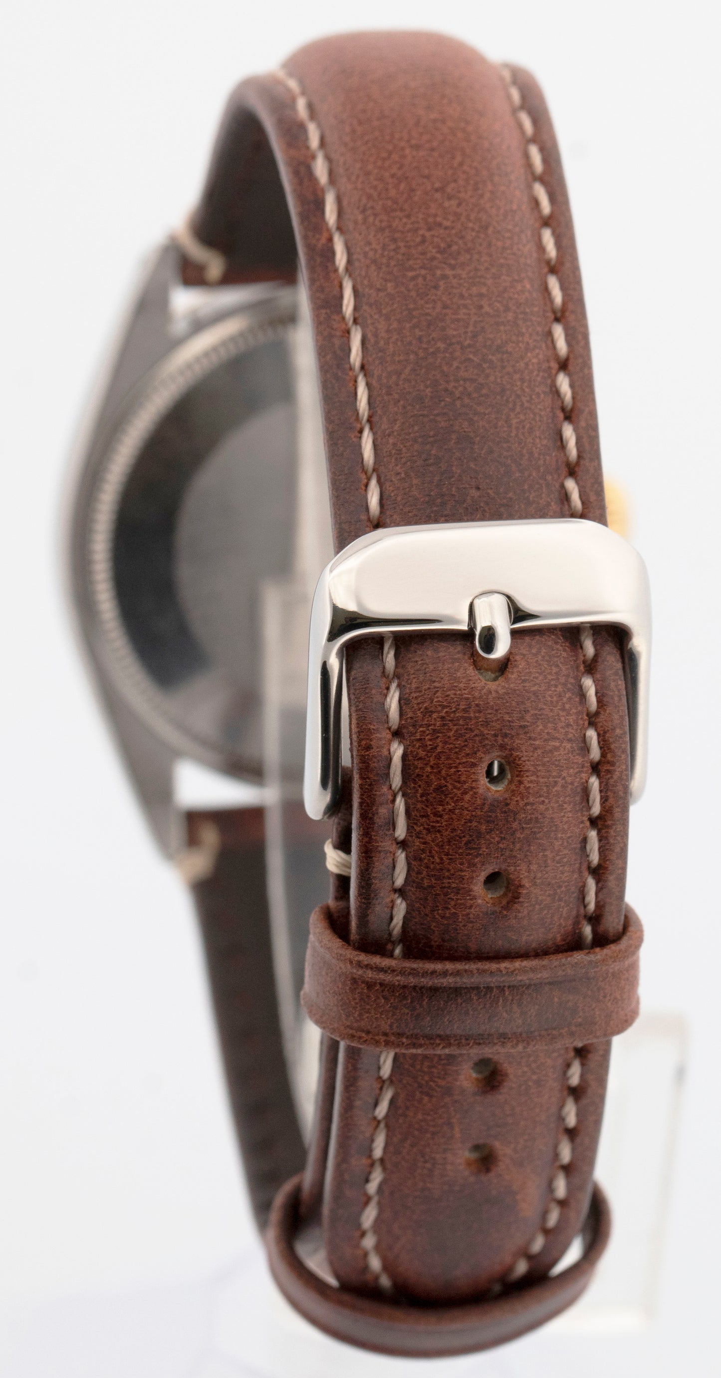 VINTAGE 1968 Rolex Oyster Perpetual SILVER 18K Yellow Gold Automatic 34mm 1003