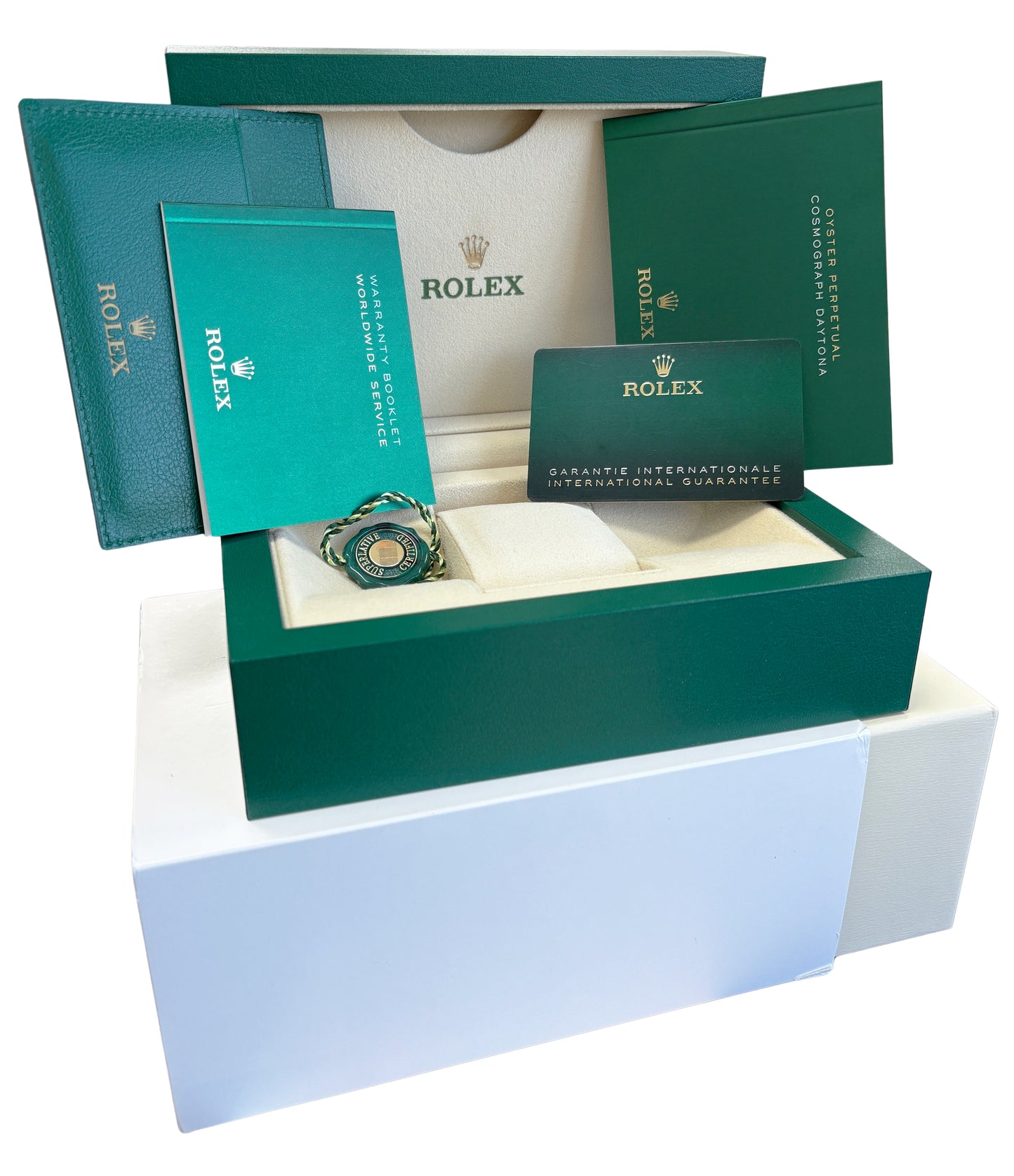 NEW UNWORN PAPERS Rolex Daytona Cosmograph 18K SUNDUST Oysterflex 126515 BOX
