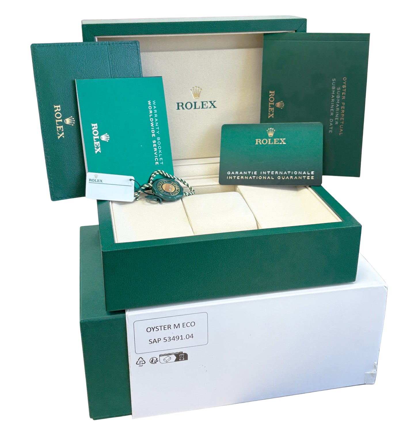 2025 PAPERS Rolex Submariner Date BLUE 41mm Ceramic 18K Gold Steel 126613 LB BOX