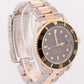1993 Rolex Submariner Date 40mm BLACK 18K Yellow Gold Stainless 16613 LN Watch