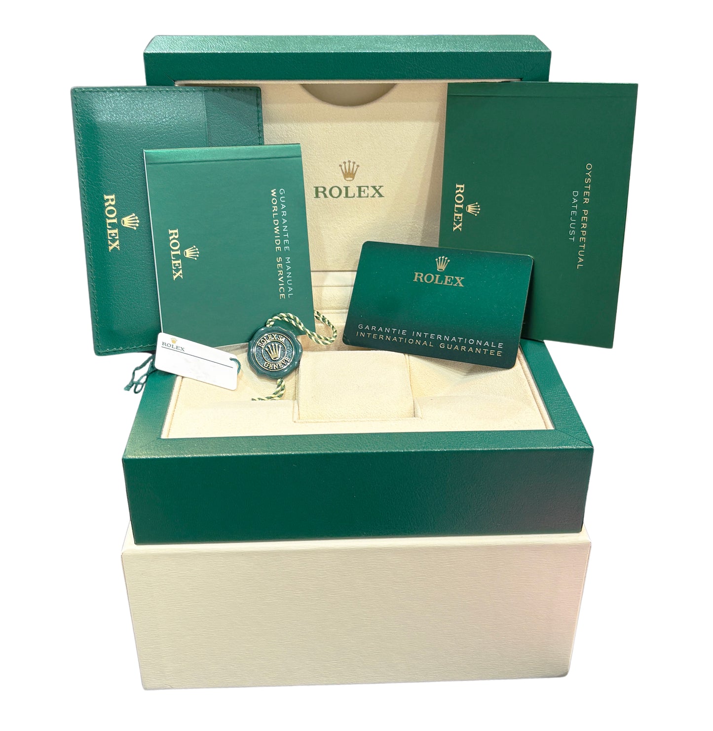 PAPERS Rolex DateJust 41 MINT GREEN Stainless JUBILEE 41mm 126300 Watch BOX