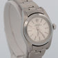 Rolex Oyster Perpetual 24mm Silver NO-HOLES Stainless Steel Oyster Watch 76080