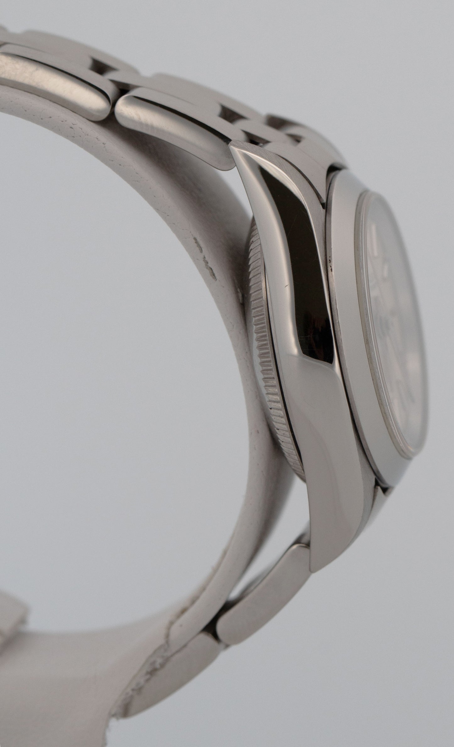 Rolex Oyster Perpetual 24mm Silver NO-HOLES Stainless Steel Oyster Watch 76080
