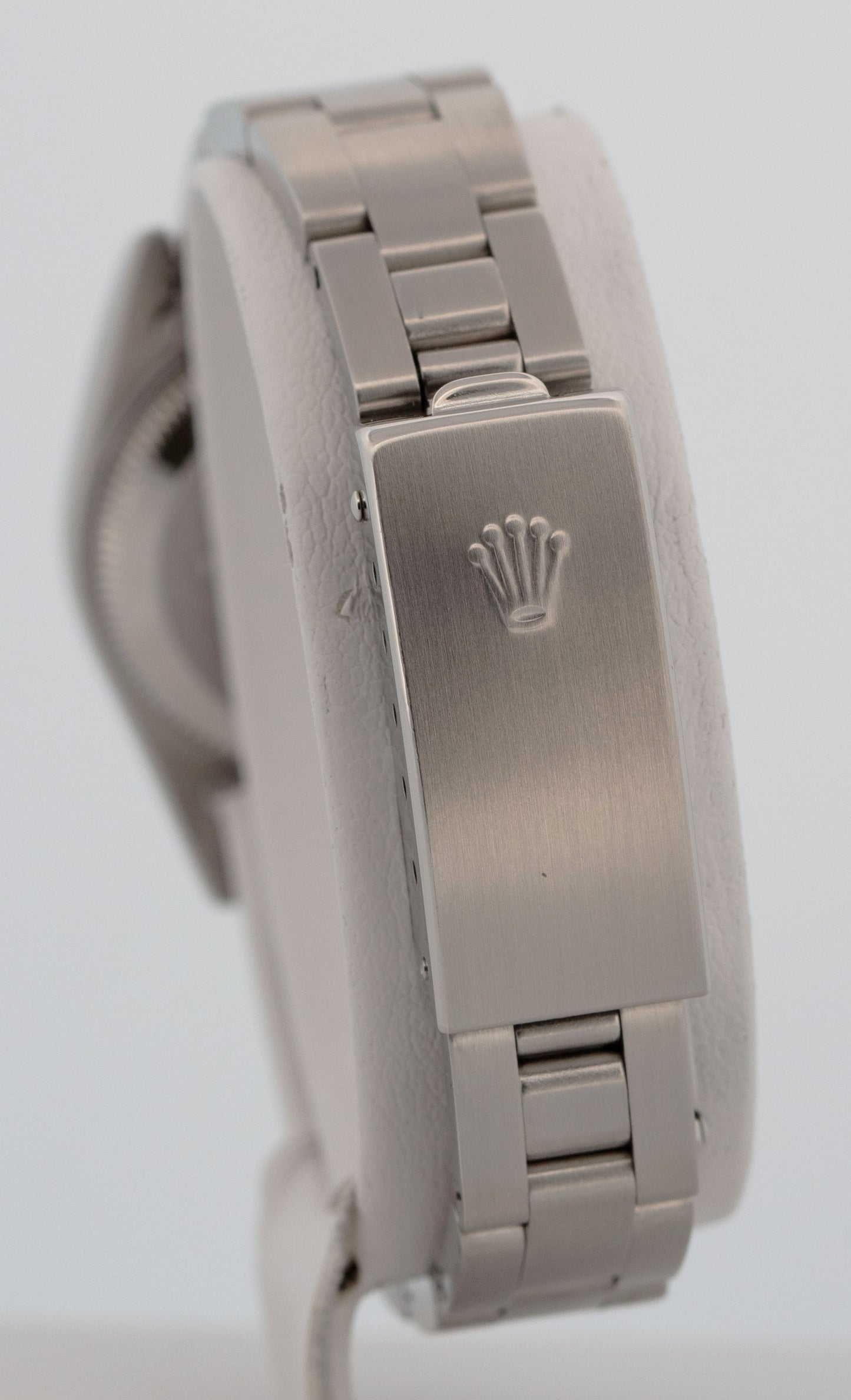 Rolex Oyster Perpetual 24mm Silver NO-HOLES Stainless Steel Oyster Watch 76080