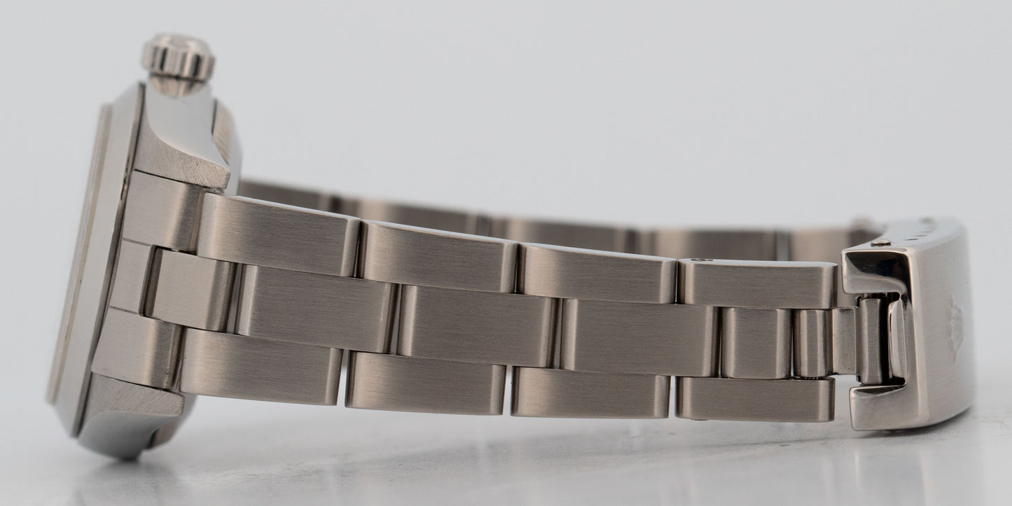 Rolex Oyster Perpetual 24mm Silver NO-HOLES Stainless Steel Oyster Watch 76080