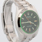 2019 PAPERS Rolex Milgauss Green BLACK 40mm 116400 GV Stainless Steel Watch BOX