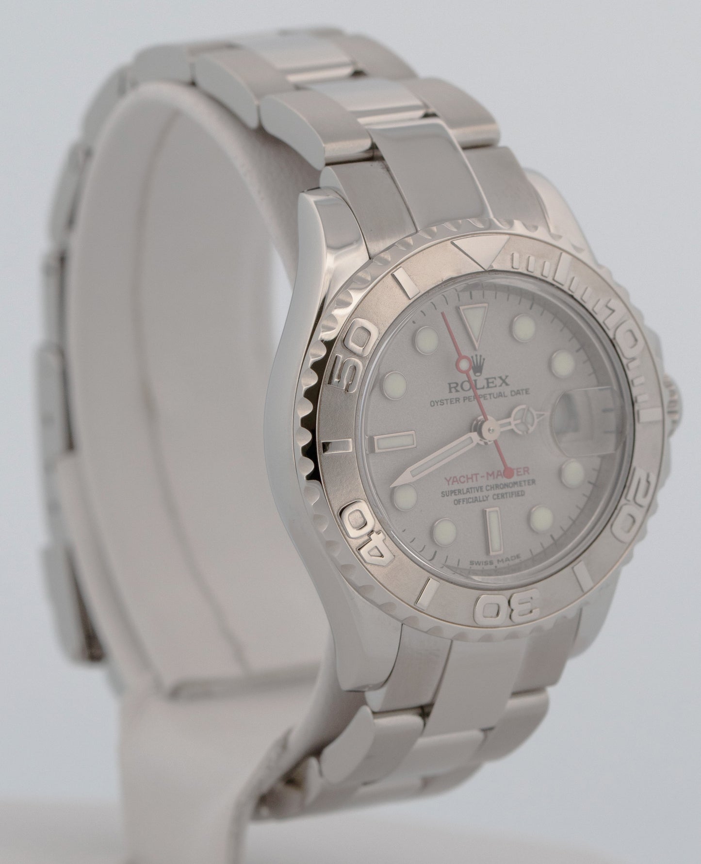 PAPERS Ladies Rolex Yacht-Master PLATINUM 29mm Stainless Steel Watch 169622 BOX