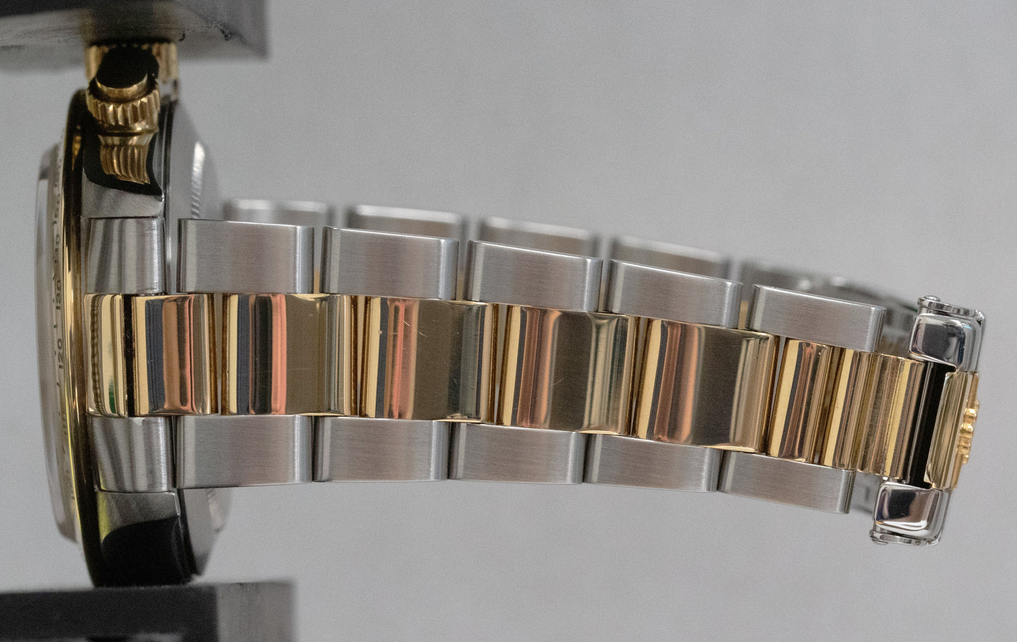 1996 Rolex Daytona Cosmograph WHITE Two-Tone 18K Yellow Gold Steel Watch 16523