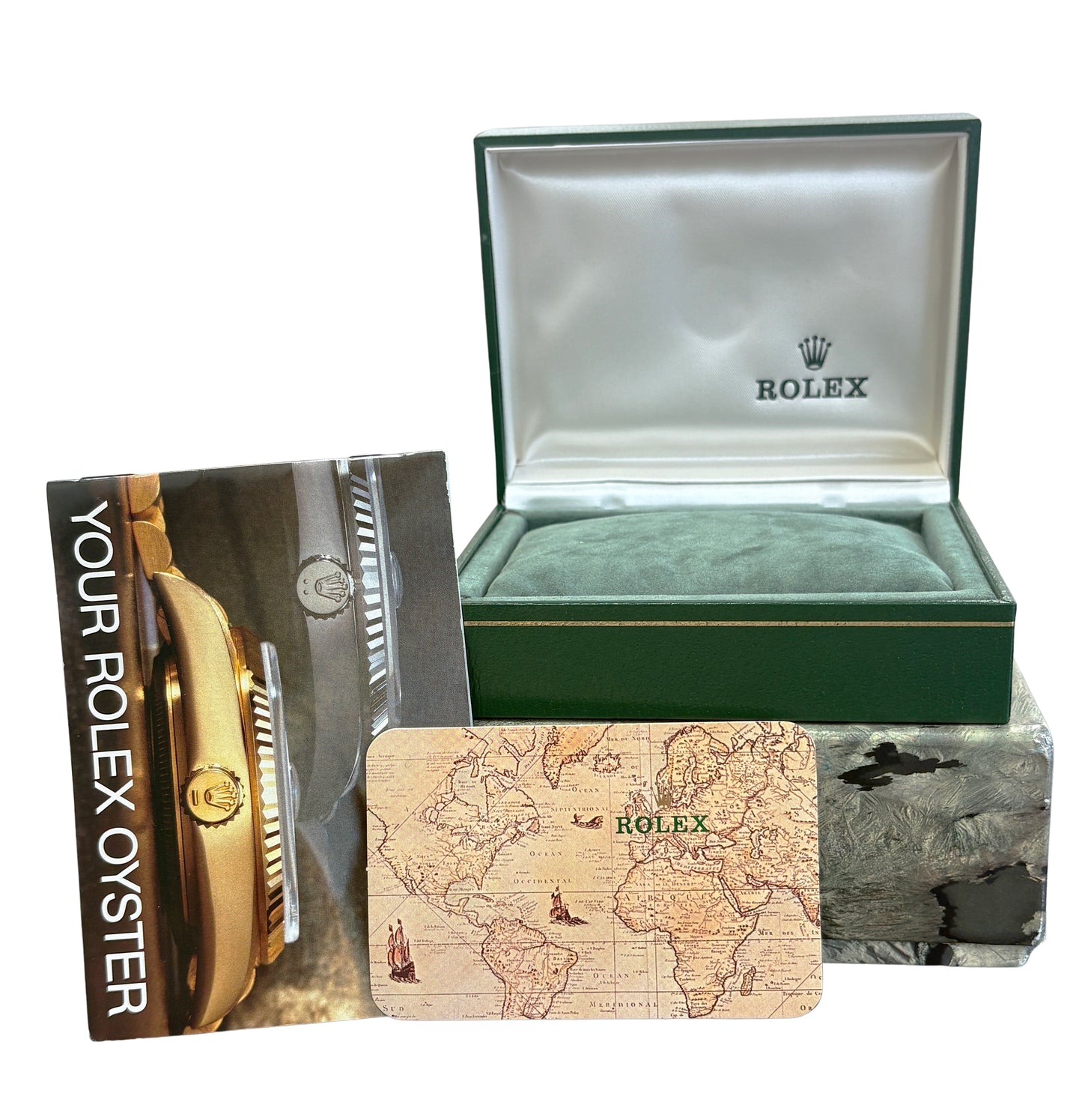 Ladies Rolex DateJust President 26mm CHAMPAGNE TAPESTRY 18K Fluted 69178 BOX