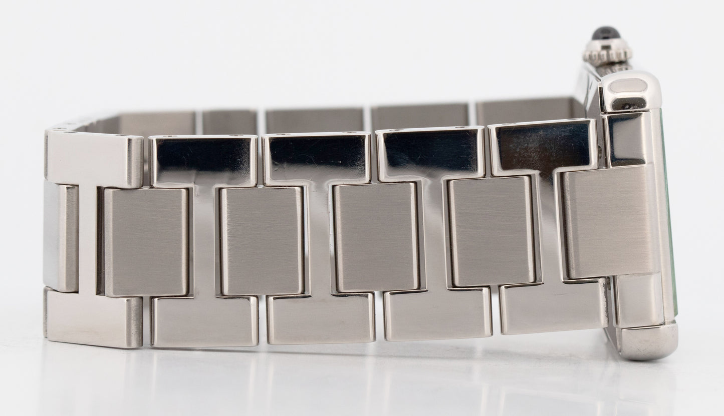 Cartier Tank Solo PAPERS Silver 31x40mm 3800/W5200028 Date Steel Watch BOX