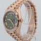 2025 PAPERS Rolex Day-Date President OLIVE ROMAN 36mm Rose Gold 128235 Watch BOX