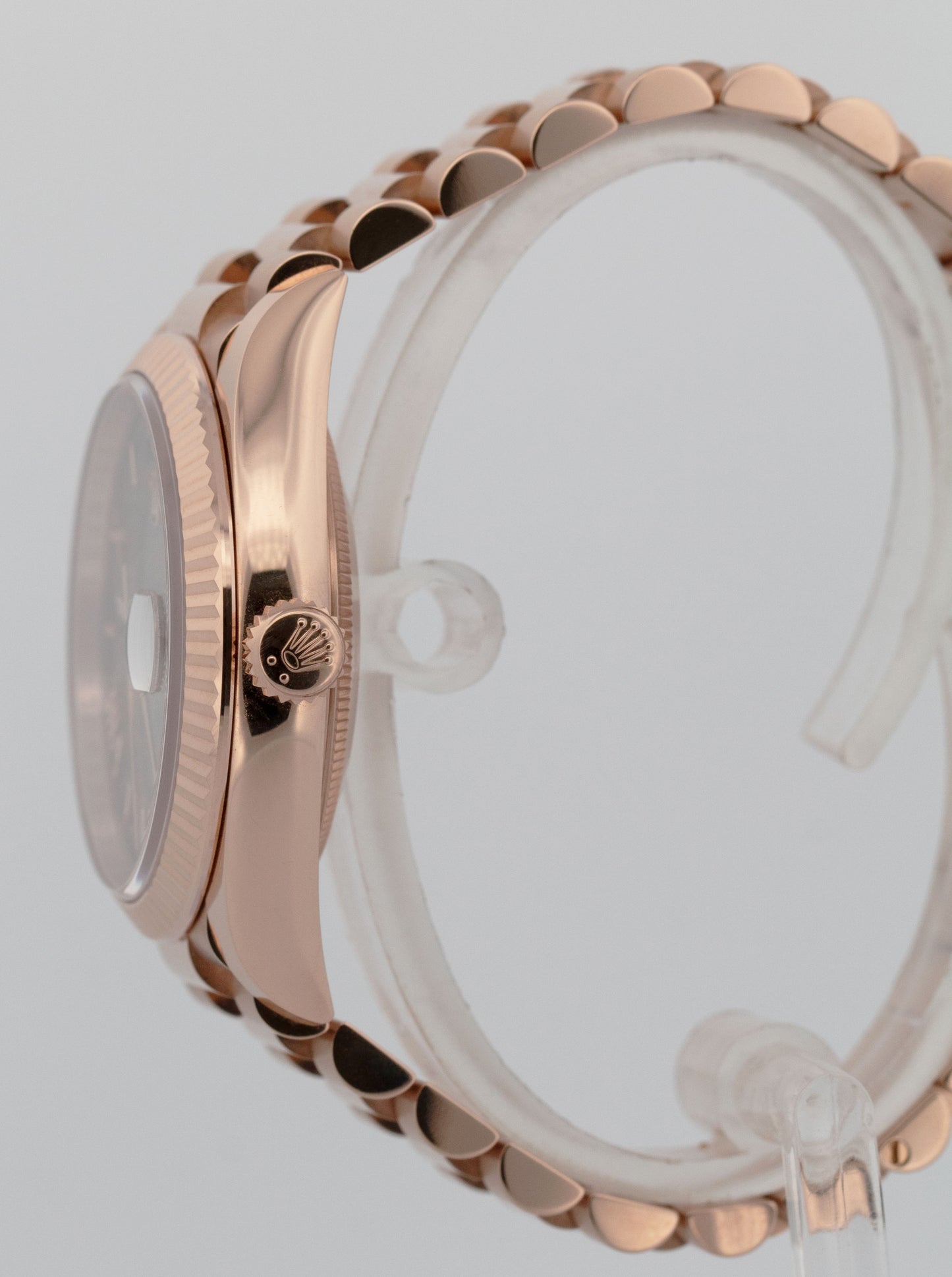 2025 PAPERS Rolex Day-Date President OLIVE ROMAN 36mm Rose Gold 128235 Watch BOX