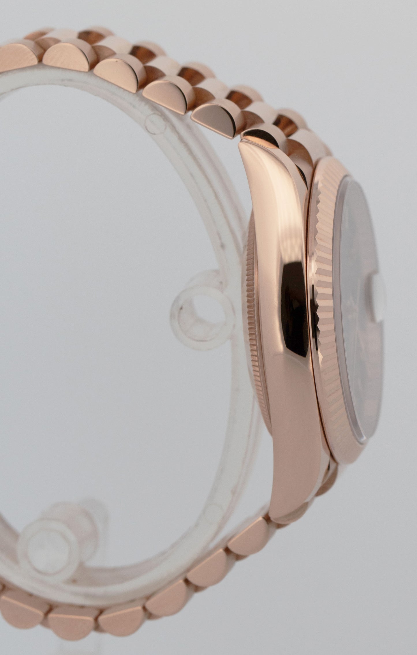 2025 PAPERS Rolex Day-Date President OLIVE ROMAN 36mm Rose Gold 128235 Watch BOX