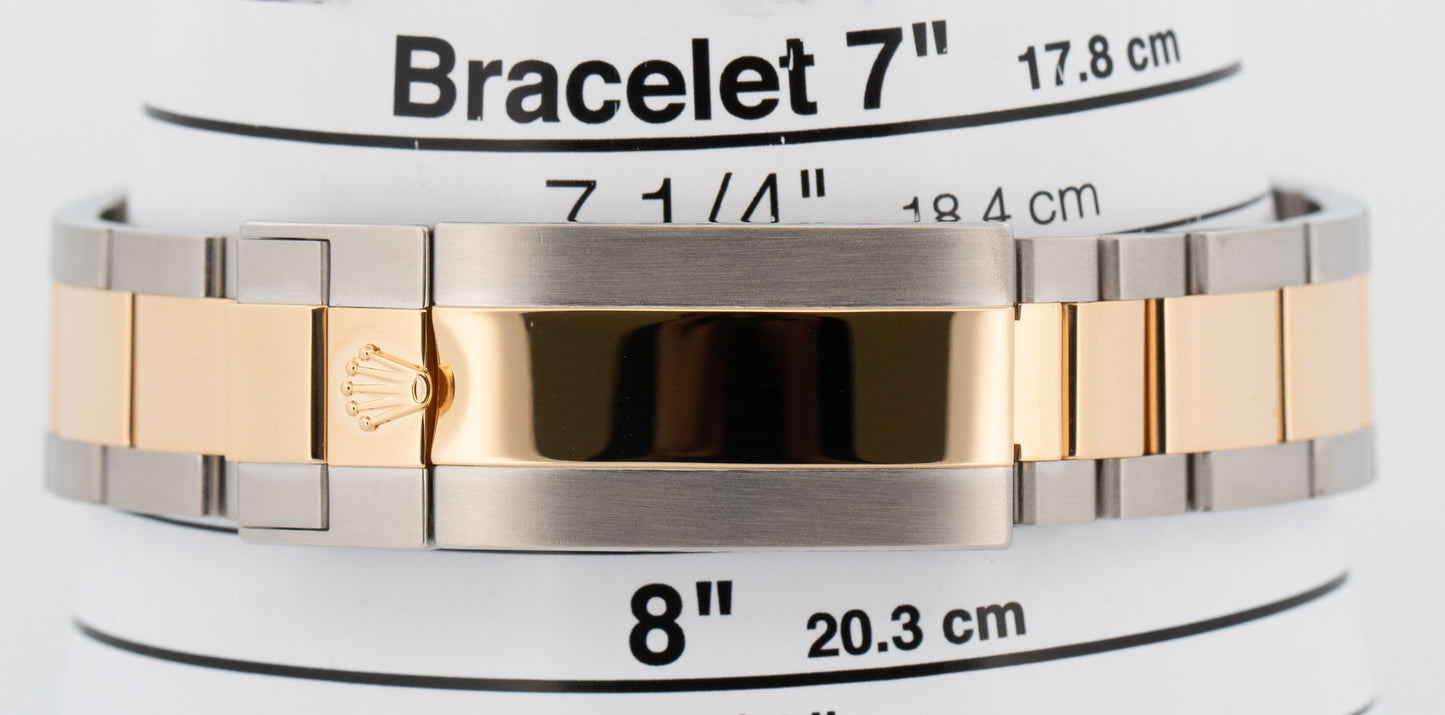 PAPERS Rolex Submariner Date BLUE 41mm Ceramic Two-Tone 18K Gold 126613 LB BOX