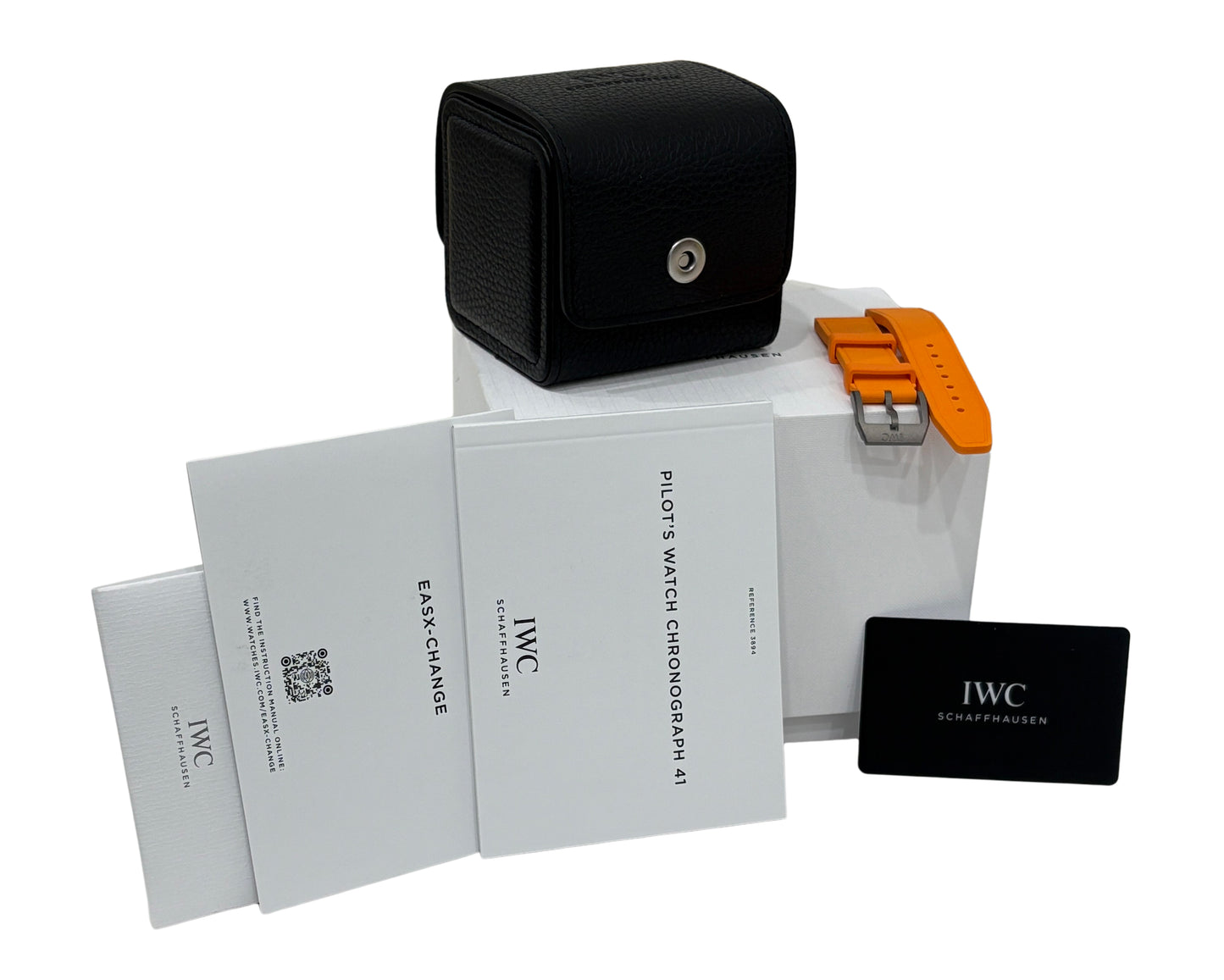 PAPERS IWC Pilots Watch Chronograph TOP GUN Black Ceramic 41mm IW389401 BOX