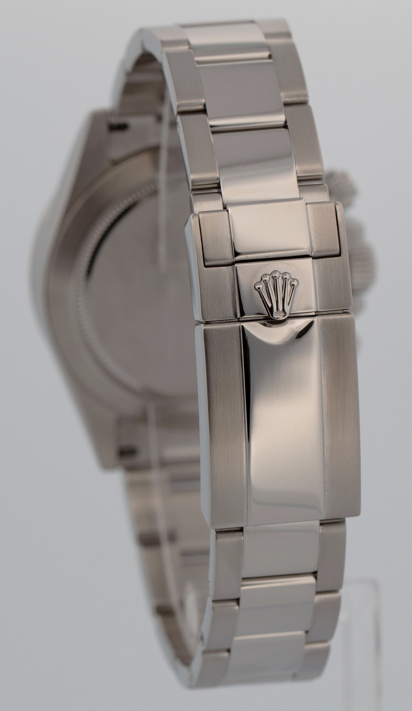 2015 PAPERS Rolex Daytona Cosmograph BLUE LUME Black Steel Watch 116520 BOX