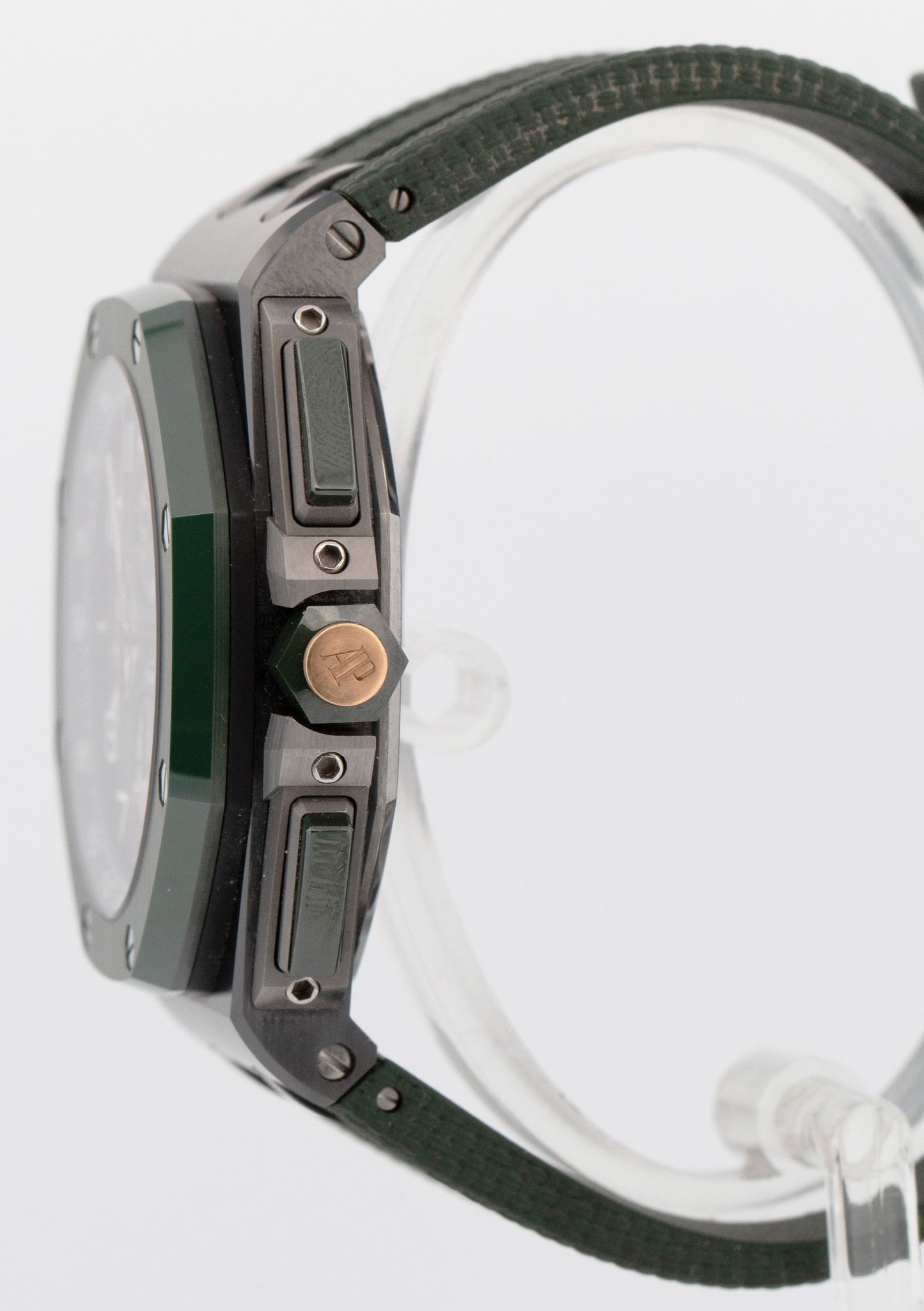 PAPERS Audemars Piguet Royal Oak Offshore GREEN Ceramic 44mm Watch 26405CE BOX