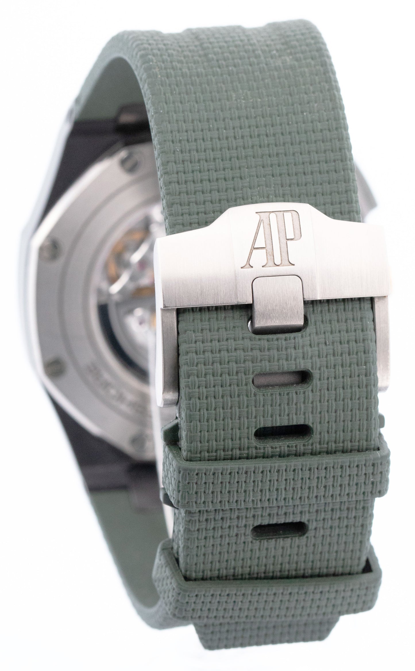 PAPERS Audemars Piguet Royal Oak Offshore GREEN Ceramic 44mm Watch 26405CE BOX