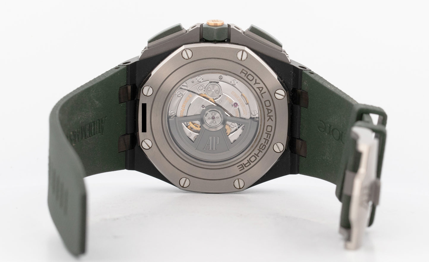 PAPERS Audemars Piguet Royal Oak Offshore GREEN Ceramic 44mm Watch 26405CE BOX