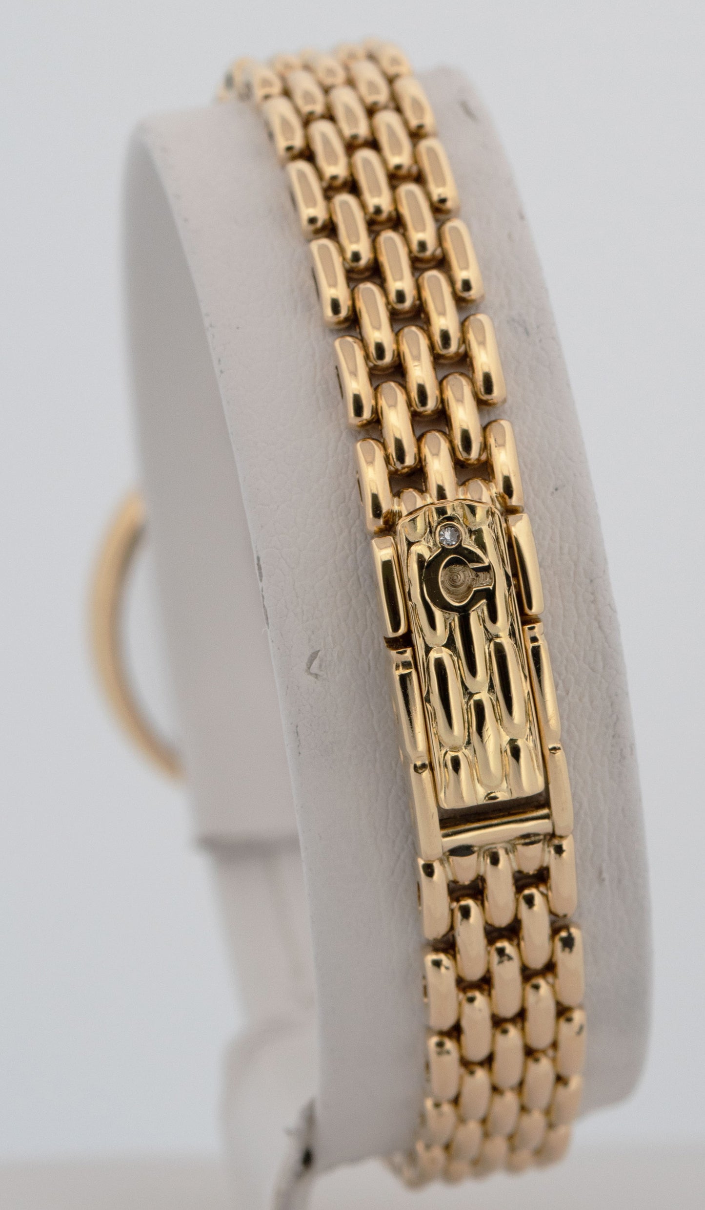 Ladies Chopard Happy Diamonds 4100 23mm 18K Yellow Gold Champagne Quartz Watch