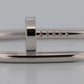 PAPERS Cartier Juste Un Clou Nail Bracelet Size 17 18K White Gold AU 750 BOX