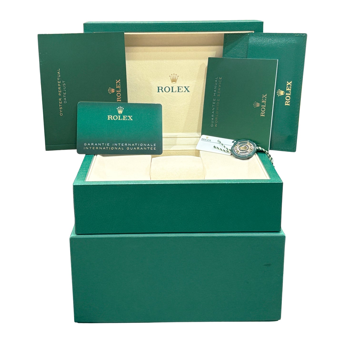 NEW 2025 PAPERS Rolex DateJust 41mm WIMBLEDON 18K Fluted JUBILEE 126334 BOX