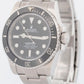 MINT Rolex Submariner No-Date Black Ceramic 40mm Stainless Steel Watch 114060 LN