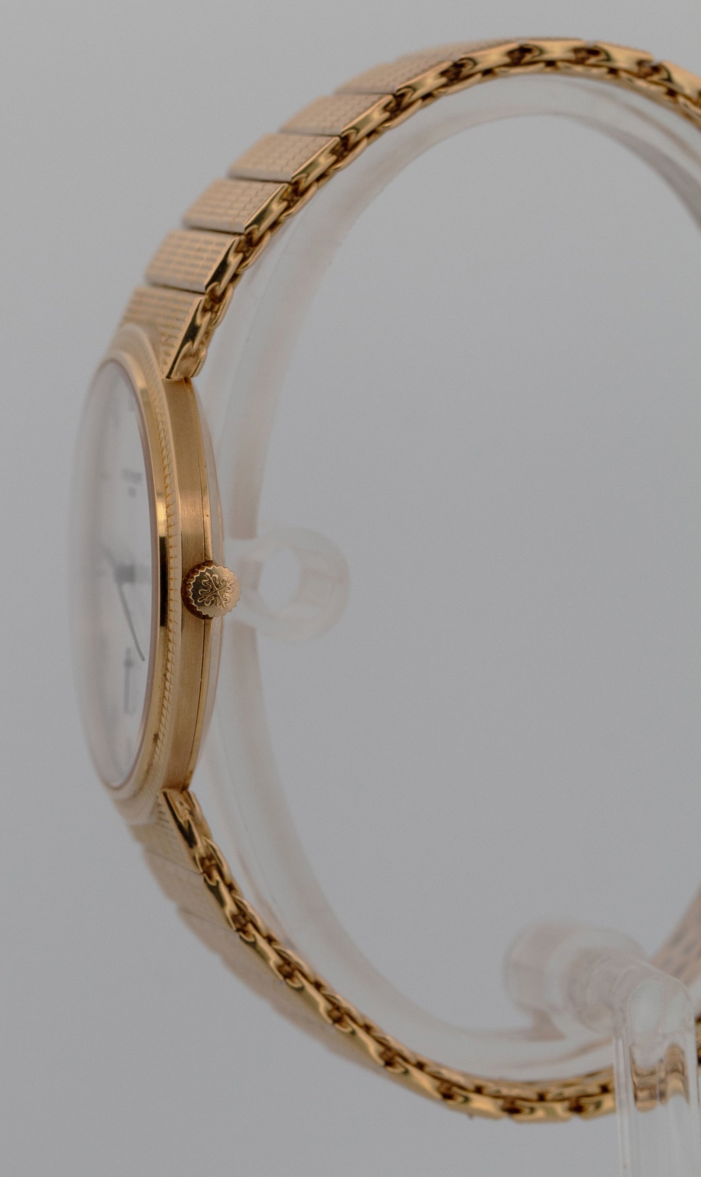 PAPERS Patek Philippe Calatrava 3919/010 White Roman 18K Gold 33mm Watch BOX