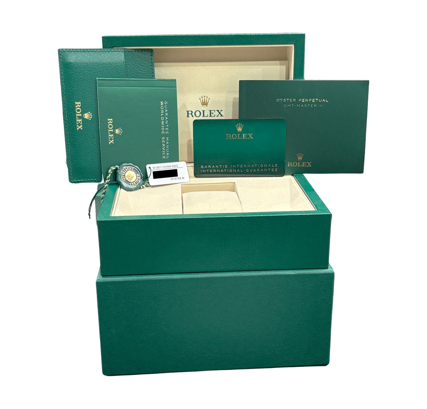 NEW 2025 UNWORN PAPERS Rolex GMT-Master II ROOT BEER 126711 CHNR 40mm Watch BOX