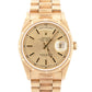 MINT 1990 Rolex Day-Date 36mm President Champagne Dial 18K Gold Bark Watch 18248