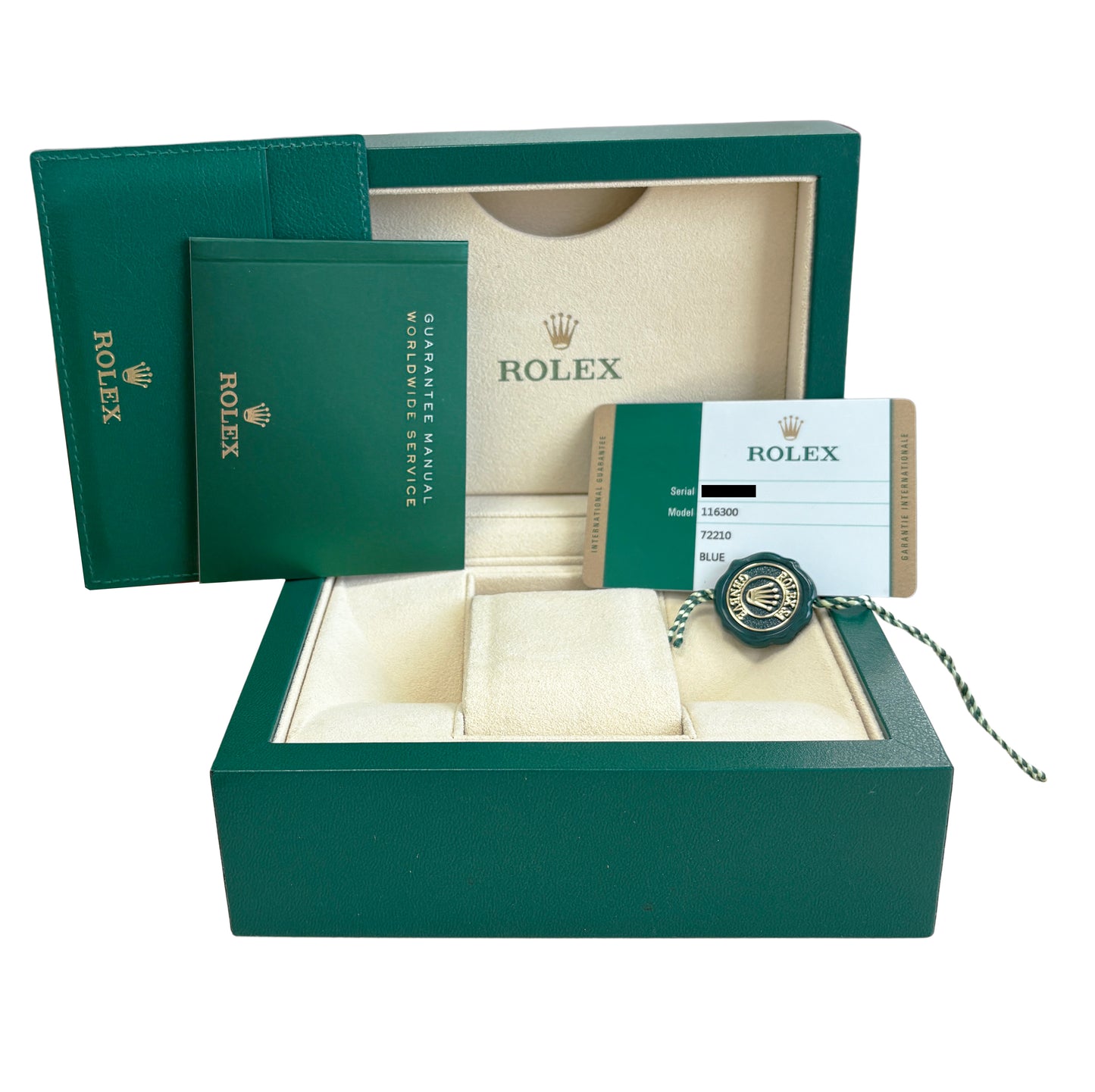 2016 PAPERS Rolex DateJust II 41mm BLUE Stainless Steel OYSTER Smooth 116300 BOX