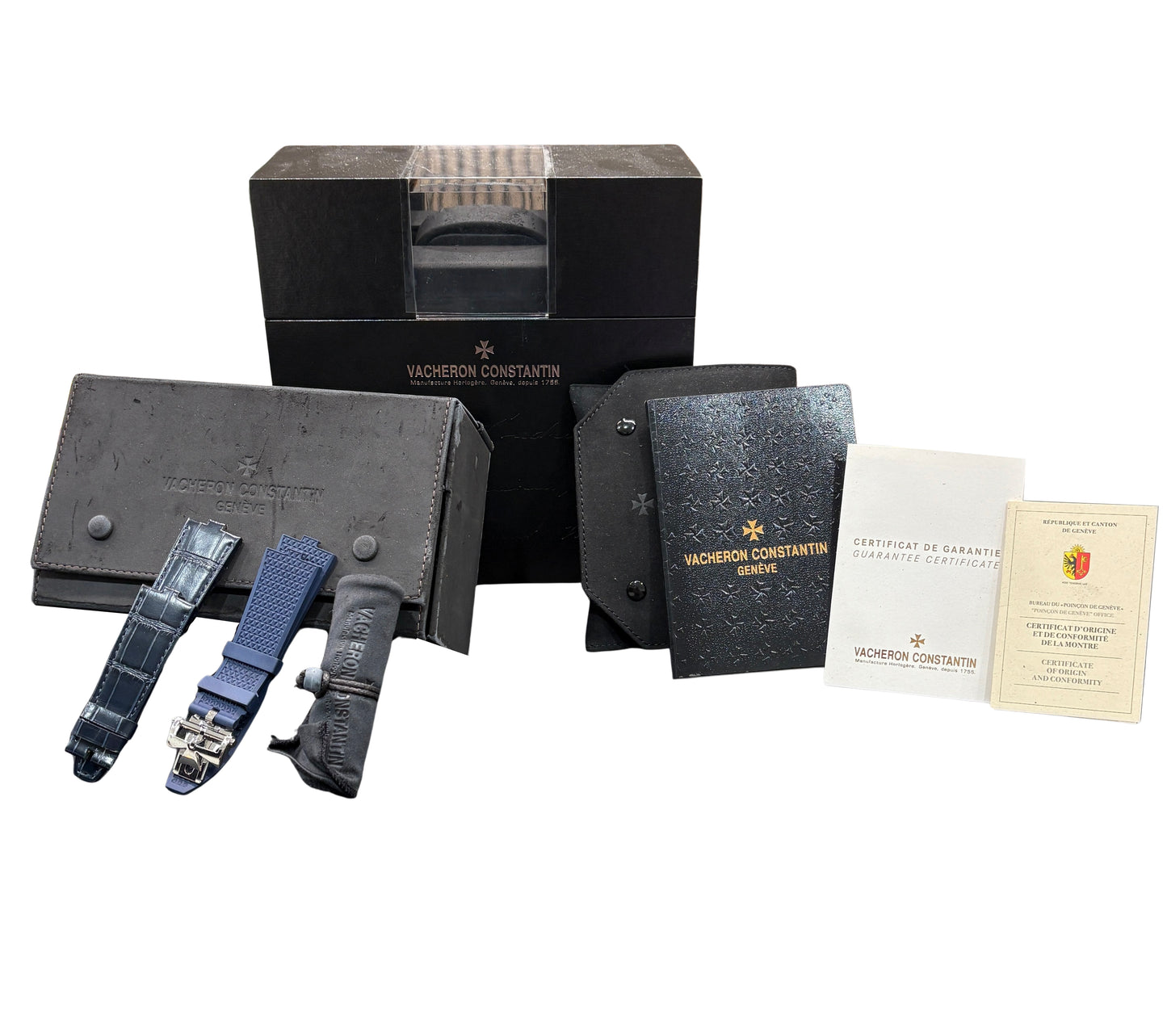 PAPERS Vacheron Constantin Overseas 5500V Chronograph BLUE 5500V/110A-B148 BOX