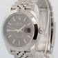 PAPERS Rolex DateJust 41mm Rhodium JUBILEE Stainless Smooth Watch 126300 BOX
