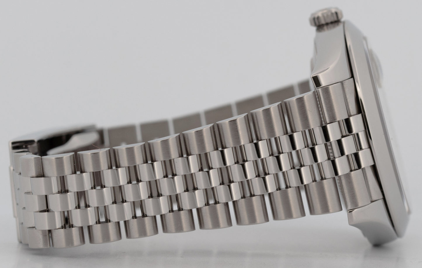 PAPERS Rolex DateJust 41mm Rhodium JUBILEE Stainless Smooth Watch 126300 BOX